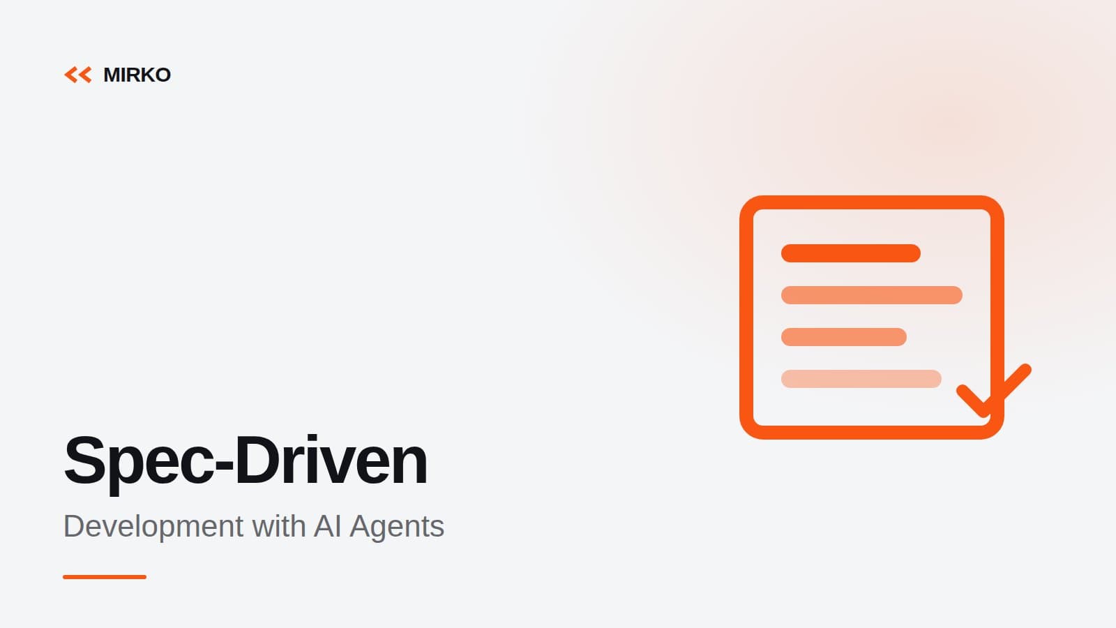 Spec-Driven Development: When Agents Write the Code, Humans Write the Spec